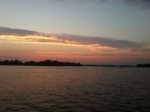 Sunset at Lake Manitou.