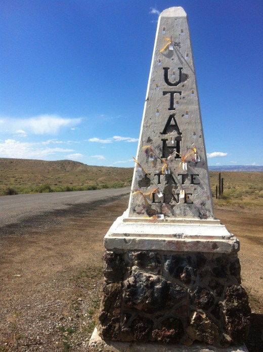 The Utah Border.